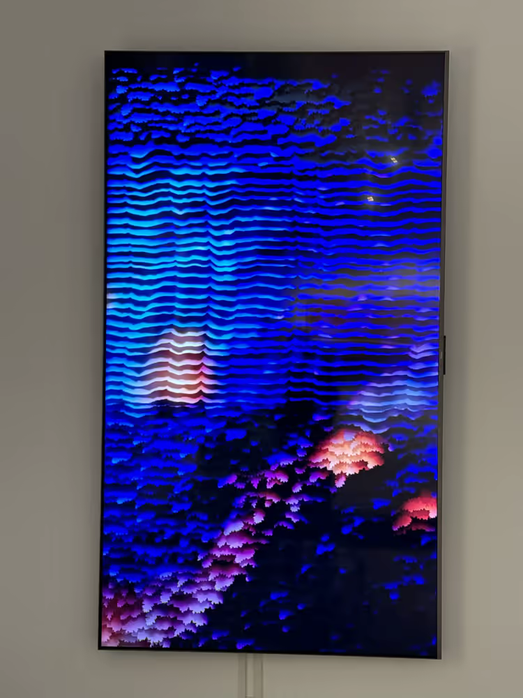 Butterfly Dream blue generative wave