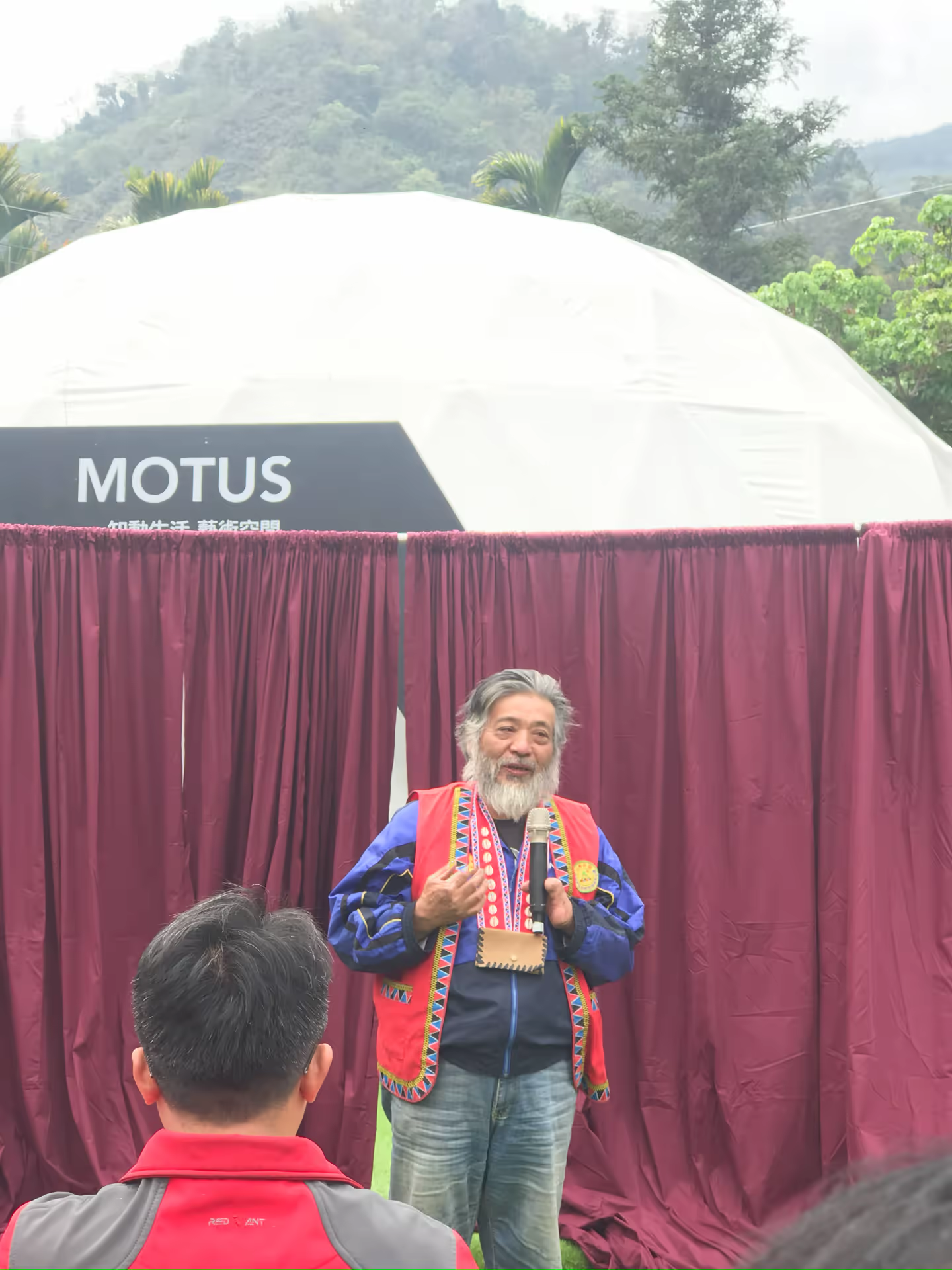 Opening speech in front of the dome