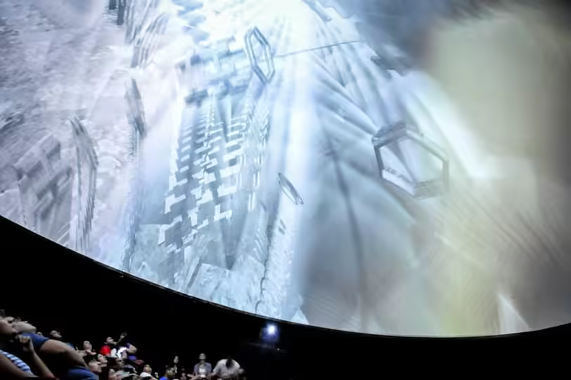 ENDO live performance inside the dome