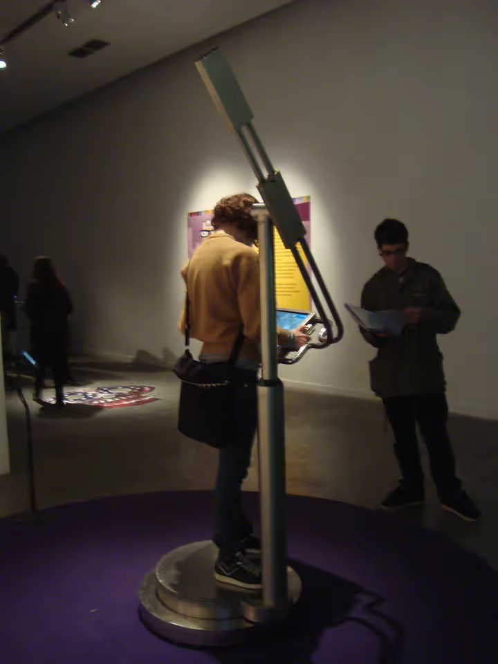 Vertical documentation view of the installation in the gallery