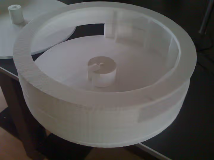 Foam model used to study the geometry of the device base
