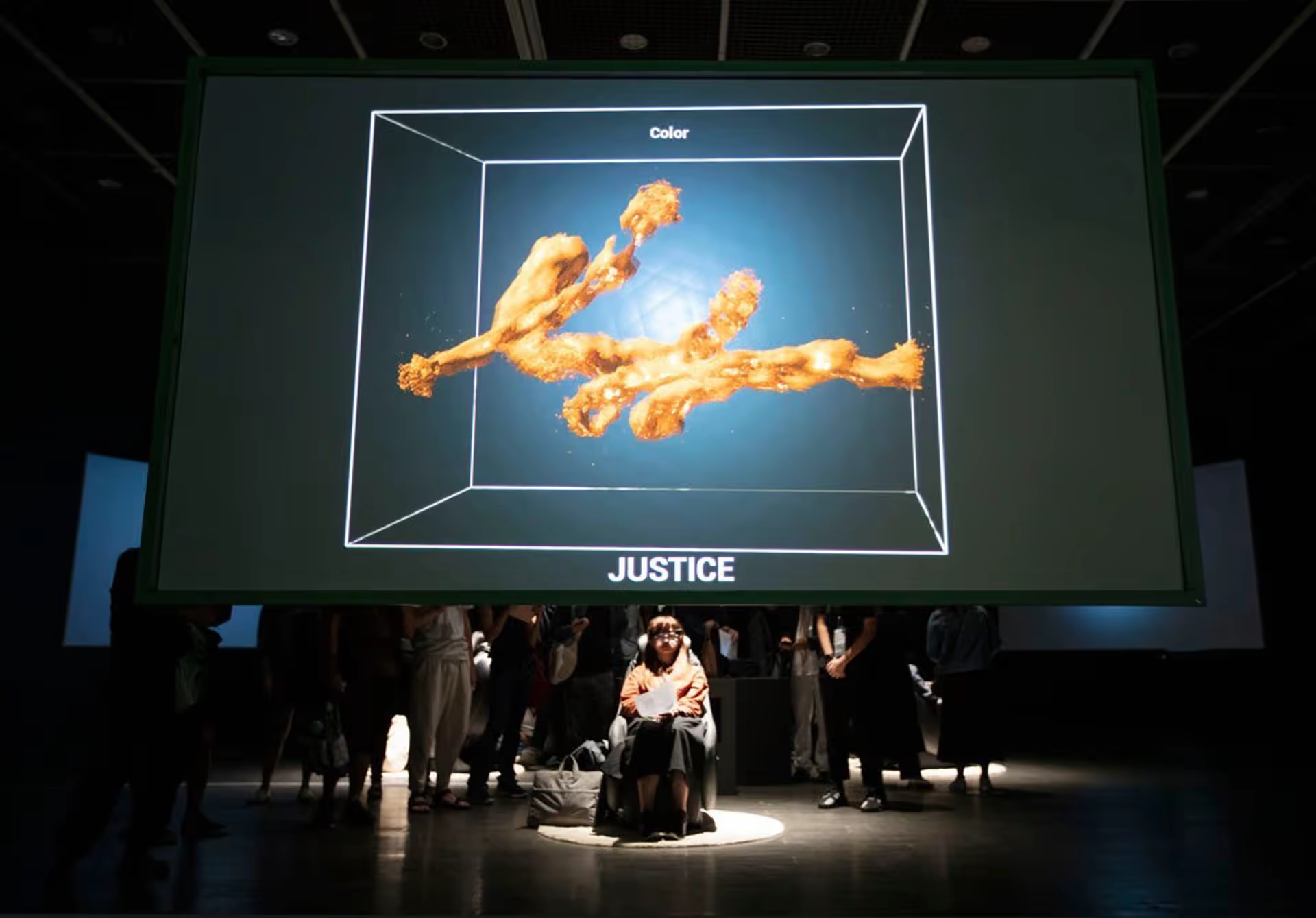 Justice visualisation during exhibition